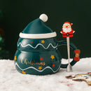 Axyaa Festive Snowman Ceramic Coffee Cup - Large Capacity Cartoon Character Mug