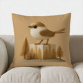 Axyaa Snowman Balloons & Gift Pillow Cover for Sofa, Bedroom, Car
