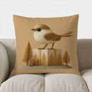 Axyaa Snowman Balloons & Gift Pillow Cover for Sofa, Bedroom, Car