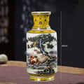 Axyaa Modern Chinese Jingdezhen Ceramic Powder Color Vase Arrow Tube
