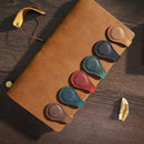 Axyaa Personalized Leather Bookmark with Name Magnetic Clasp - Custom Memorial Gift