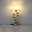 Axyaa Rose Flower Lamp: Tricolored Desk Light, Pastoral Style Lighting Fixture