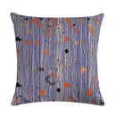 Axyaa Geometric Linen Pillowcase - Graffiti Style Decorative Cushion Cover