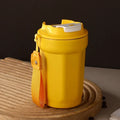 Axyaa Double Layer Stainless Steel Thermos Cup with Rope - Leak-Proof Travel Water Bottle