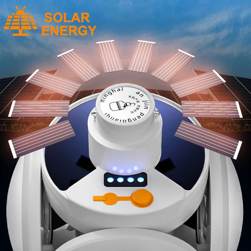 Axyaa Solar Camping Lamp: Remote Control 5 Modes LED Lantern