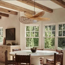 Axyaa Hand Woven Rattan Pendant Lamp - Art Led Chandelier for Home Decor