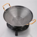 Axya Stainless Steel Spicy Hot Pot with Round Bottom Alcohol Furnace