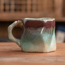 Axyaa Retro Ceramic Coffee Cup Set – 300ml Irregular Shape Drinkware Mug