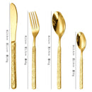 Axyaa Palace Steak Fork Set Elegant Stainless Steel Cutlery