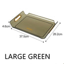Axyaa Decorative Plastic Tray Serving Organizer Bread Box Home Decoration
