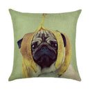 Axyaa Cartoon Dog Linen Pillowcase 45*45cm