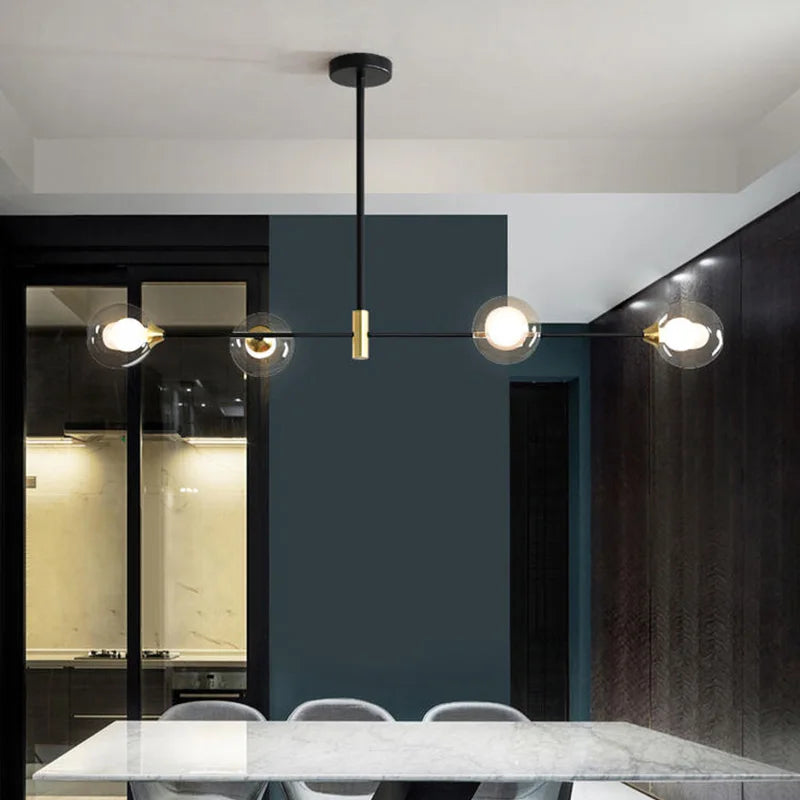 Glass Ball Pendant Lights Modern Chandelier by Axya for Home Decoration, Dining Room, Kitchen, Bedroom