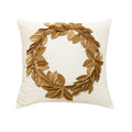 Axyaa Christmas Festival Flower Round Pillowcase for Cozy Home Decor