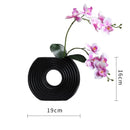 Axyaa Striped Vase Silicone Mold for Resin, Concrete, Gypsum - Geometric Flowerpot Ornament