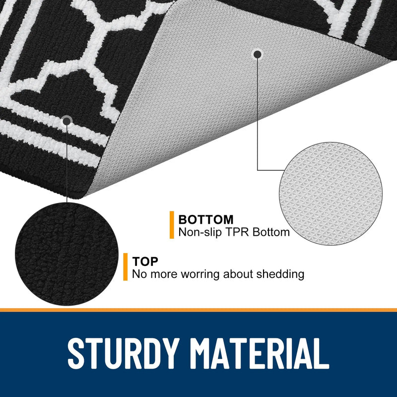 Axyaa Non-Slip Solid Mat: 80x120cm Rug for Home, Kitchen, Living Room, Hallway