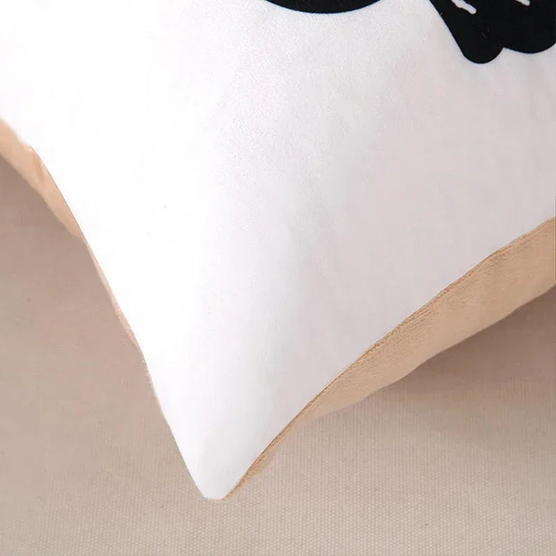 Nordic Line Drawing Cushion Cover for Home Decor by Axyaa