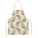 Axyaa Geometric Floral Kitchen Apron - Stylish Adult Kids Bib for Cooking & Baking
