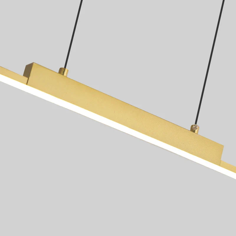 Axyaa Gold Chandelier Pendant Light - Modern Dimmable LED Hanging Lamp