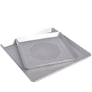 Axya Steel Perforated Pizza Baking Pan - Nonstick Round Crispy Crust Tray