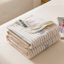 Axyaa Gauze Cotton Throw Blanket with AB Side, Ideal for Home, Baby, and Travel