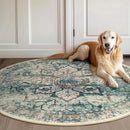 Axyaa Bohemian Vintage Round Carpet: Stylish Living Room & Bedroom Rug