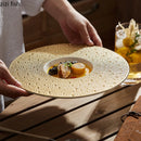 Axya Ceramic Dinner Plates Set in Solid Colors for Restaurant Style Dining
