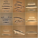 Axyaa Geometric Acrylic Aluminum Pendant Lamp with LED Lighting