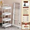 Axyaa Floor-to-Ceiling Multi-layer Service Cart for Kitchen Storage