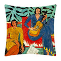 Axyaa Matisse Portrait Art Printed Cushion Cover 45X45cm