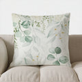 Axyaa Eucalyptus Greenery Floral Pillow Cover for Sofa, Bedroom, Car