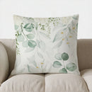 Axyaa Eucalyptus Greenery Floral Pillow Cover for Sofa, Bedroom, Car