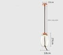 Axyaa Blue Glass LED Pendant Lamp for Coffee Shop & Bar Counter Chandelier