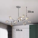 Axyaa Crystal Chandelier Pendant Light for Living Room, Bedroom, and Ceiling
