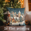 Axyaa Christmas Scenes Printed Pillow Covers for Cozy Home Decor