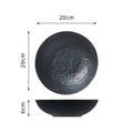 Axyaa Matte Ceramic Deep Plate Set - Restaurant Quality Tableware