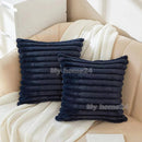 Axyaa Plush Pillow Cover for Home Sofa Decor 45*45 - Living Room Housse