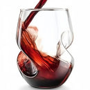 Axyaa Elegant Red Wine Glasses Set High Borosilicate Glass Water Cup Twisted Glass Cup