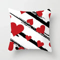 Axyaa Red Cartoon Cushion Cover 45x45cm - Modern Leisure Home Decor Pillow