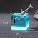Axya Ocean Whale Humpback Resin Night Light, Creative LED Bedroom Decor Lamp