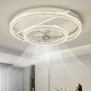 Axyaa Ceiling Fan with LED Light & Remote Control, Modern Foldable Bedroom & Living Room Lighting