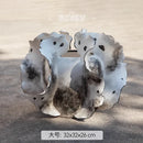 Axyaa Ceramic Artistic Vase for Flowers and Hydroponics