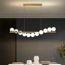 Axyaa Starry Sky Glass Pendant Light: Modern Nordic LED Chandelier for Dining Living Room