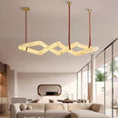 Axyaa Marble Chandelier: Spanish Marble Pendant Lights for Kitchen, Living Room, Loft