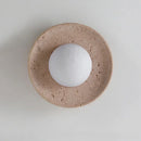 Axyaa Stone Circular LED Sconce Lamp