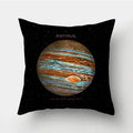 Axyaa Black Galaxy Planet Print Cushion Cover for Bedroom and Living Room