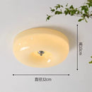 Axyaa Franch Cream Glass Ceiling Lamp Downlight for Living Room and Bedroom