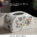 Axyaa Chinese Style Ceramic Tissue Box - Creative Home Decor and Storage Solution