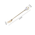 Axyaa Flower Dessert Spoon Fork Set Stainless Steel Coffee Tea Ice Cream Kitchen Tableware