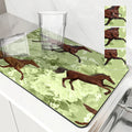 Axyaa Non-Slip Absorbent Drying Mat for Kitchen Tableware and Counter