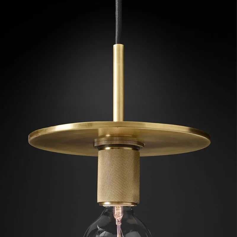 Axyaa Gold LED Pendant Light - Luxury Nordic Retro Design